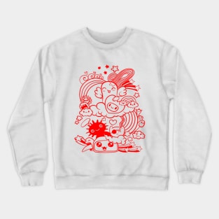 Group Of Funny Monsters Crewneck Sweatshirt